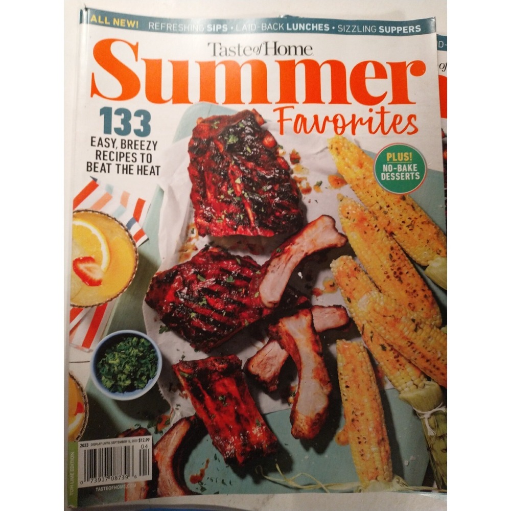 Taste of Home Magazine Taste Of Summer 2023 Favorites Recipes Desserts Tips